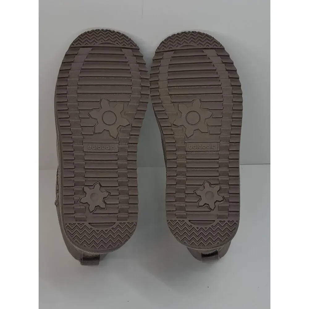Balabala Kids Grey Winter Boots US 12 EU 30 Plush Lined NWT